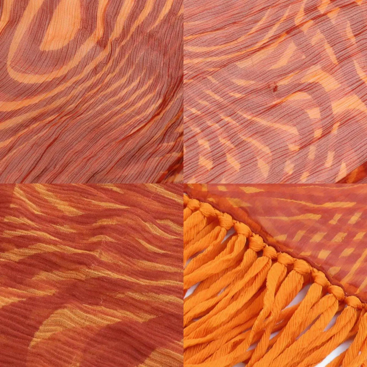 Second-Hand Hermes Hermes Scarf Silk Orange Ladies E55906A (Good)