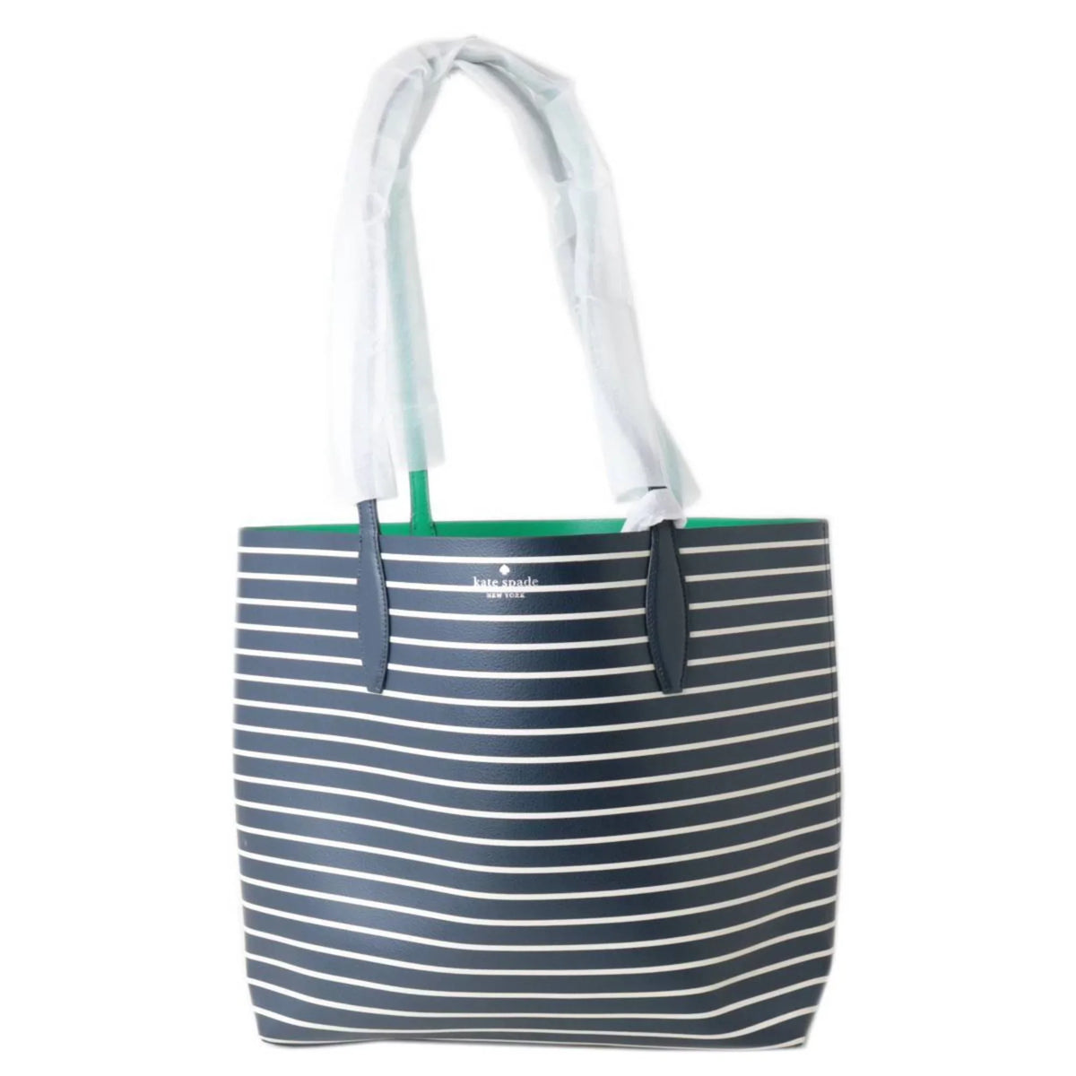 Kate Tote (460) Spade york Surprise spade (Good) Bag kate new Arch / Pre-Owned Striped New WKR00612 Large Reversible York