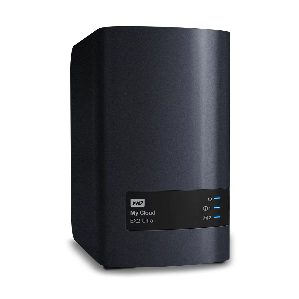 Ultra, WD - Series Attached Expert 2-Bay My Network WDBVBZ0080JCH-NESN Storage EX2 8TB Cloud