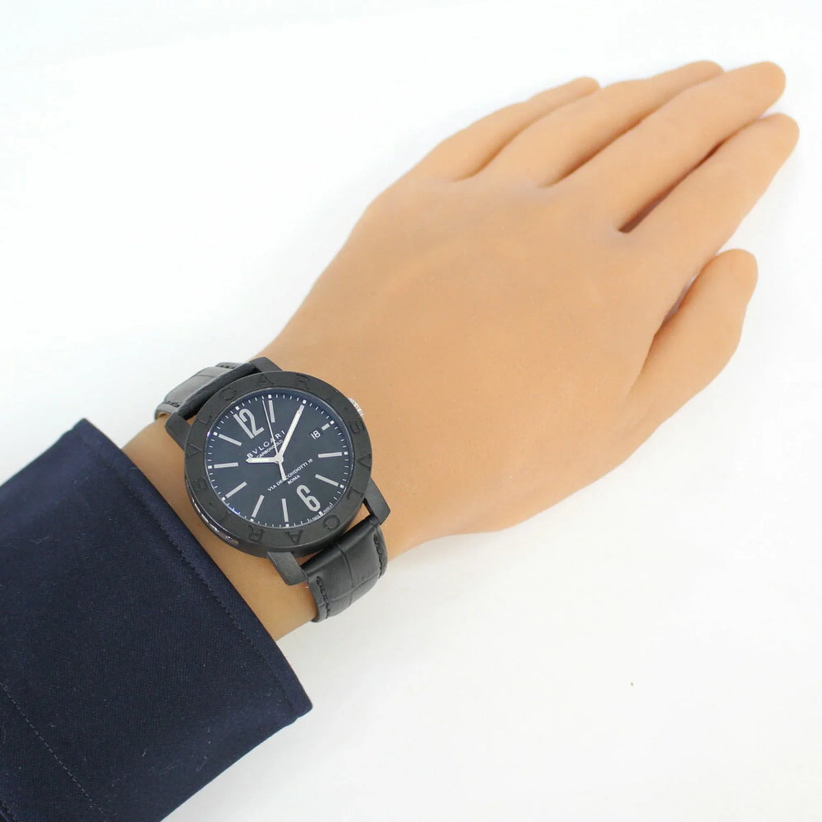 men's BVLGARI Bvlgari (Good) carbon self-winding BB40CL watch Pre-Owned