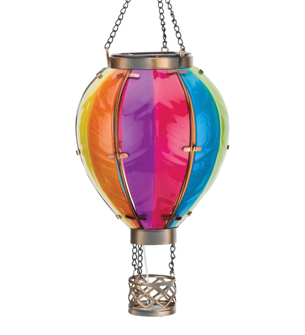 Lighted Regal Lantern, Light Solar Art LED exterior Air H - Hot Balloon