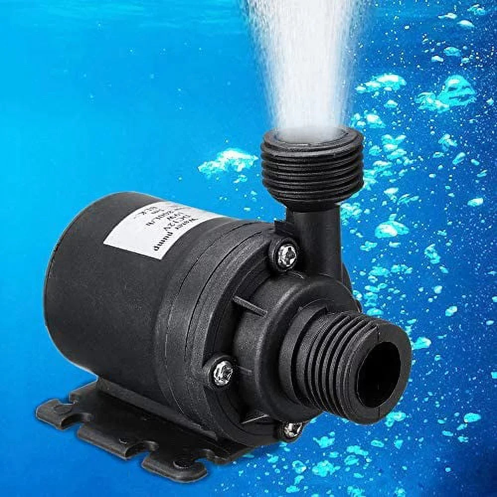 Dc 24V Brushless Water Pump 1/2'' Male Thread Centrifugal Submersible Pump 800L/H 210Gph 4M/13Ft For Fountain Solar Panel Pond Aquarium Water Circulation System
