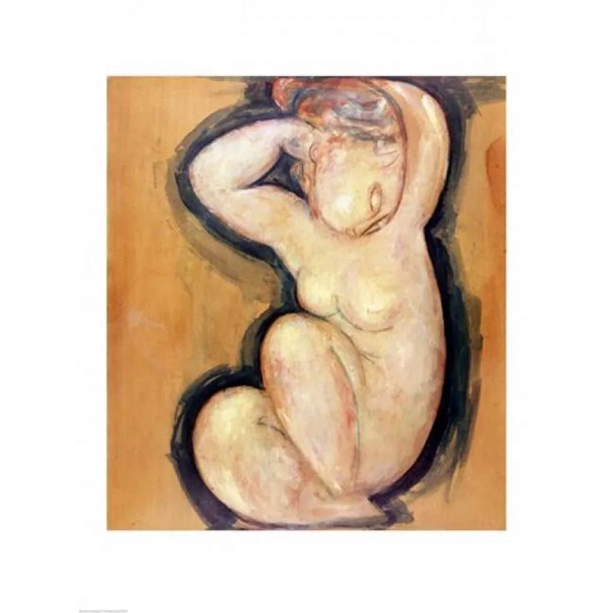 Caryatid C.1913-14 Poster Print By Amedeo Modigliani - 18 X 24 In.