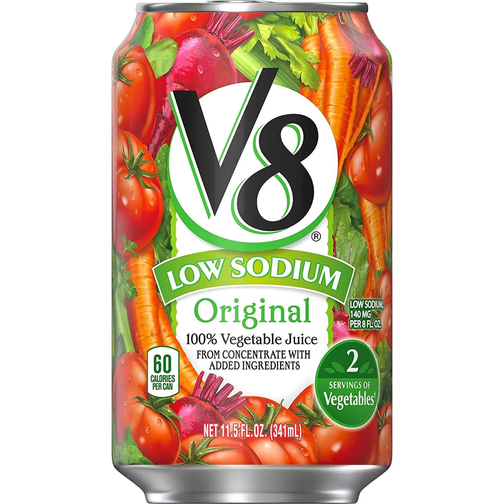 Low (Pack 100% 24) V8 Sodium Vegetable Oz. 11.5 Original Can Juice, Of