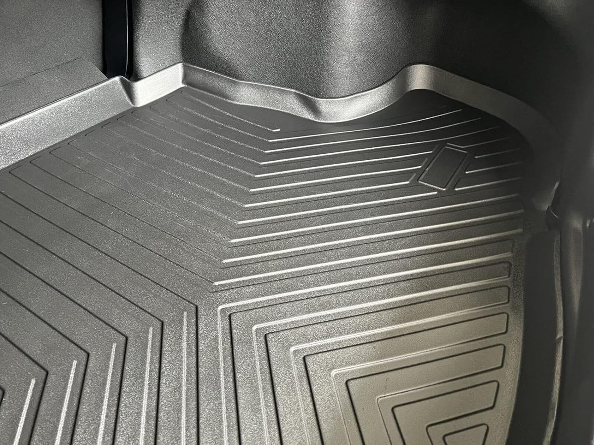 Eaccessories Ea Cargo Liner – Trunk Mat For Toyota Camry 2018-2024 – Weather-Resistant Trunk Mats For Cars With Raised Lip – Non-Slip Car Trunk Mat Rubber – Easy To Install – Laser Pre-Cut Design