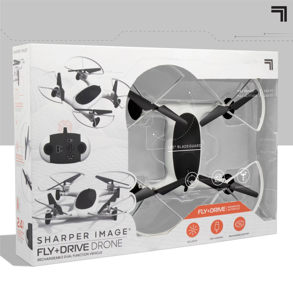 Range Altitude, and Drone IMAGE Max 5in Drive Rechargeable 215ft 250ft Long Fly + RC, Control Function Dual SHARPER