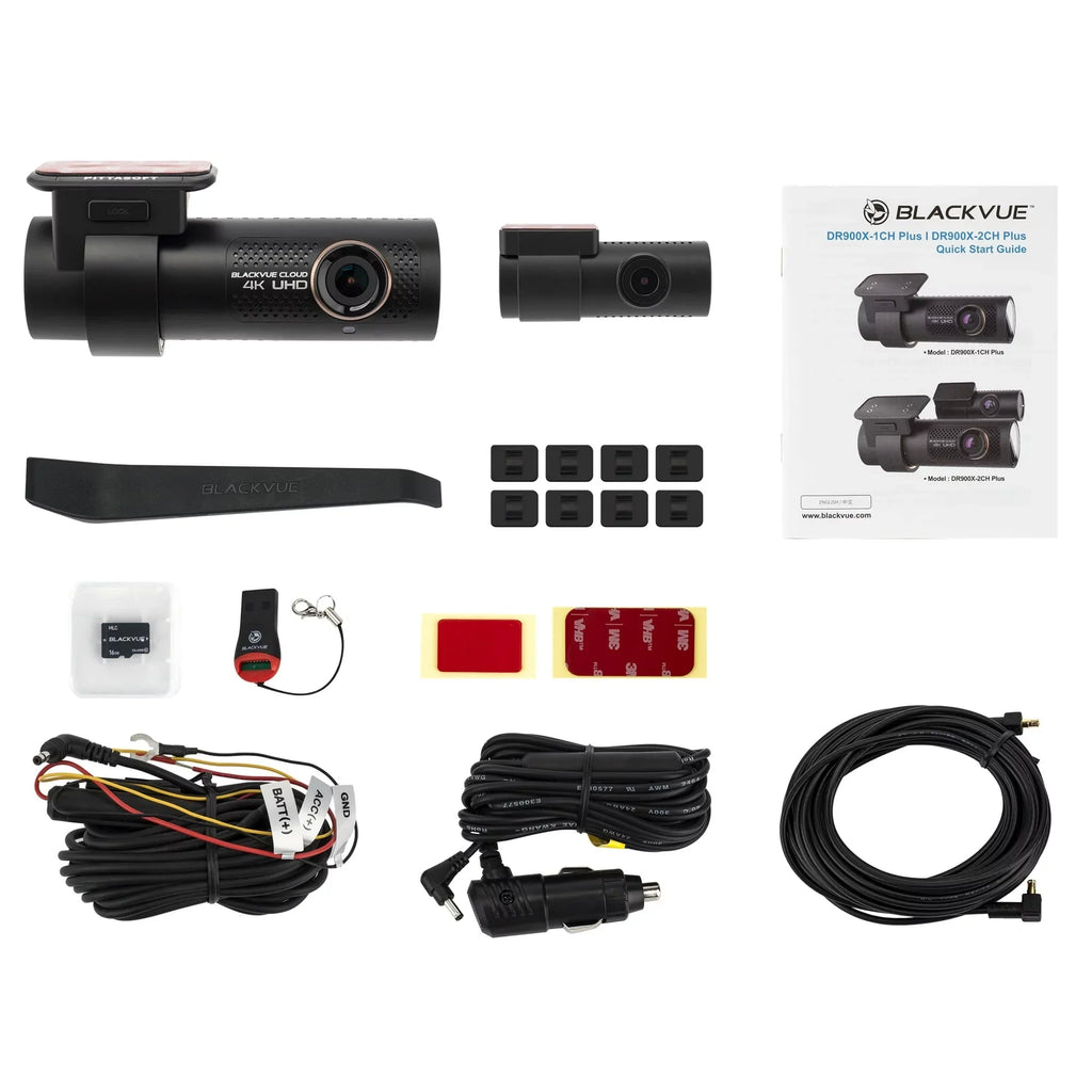 Dashcam Restored 1.5 Plus Card lb DR900X-2CH microSD (Refurbished) 64GB Cloud with BlackVue