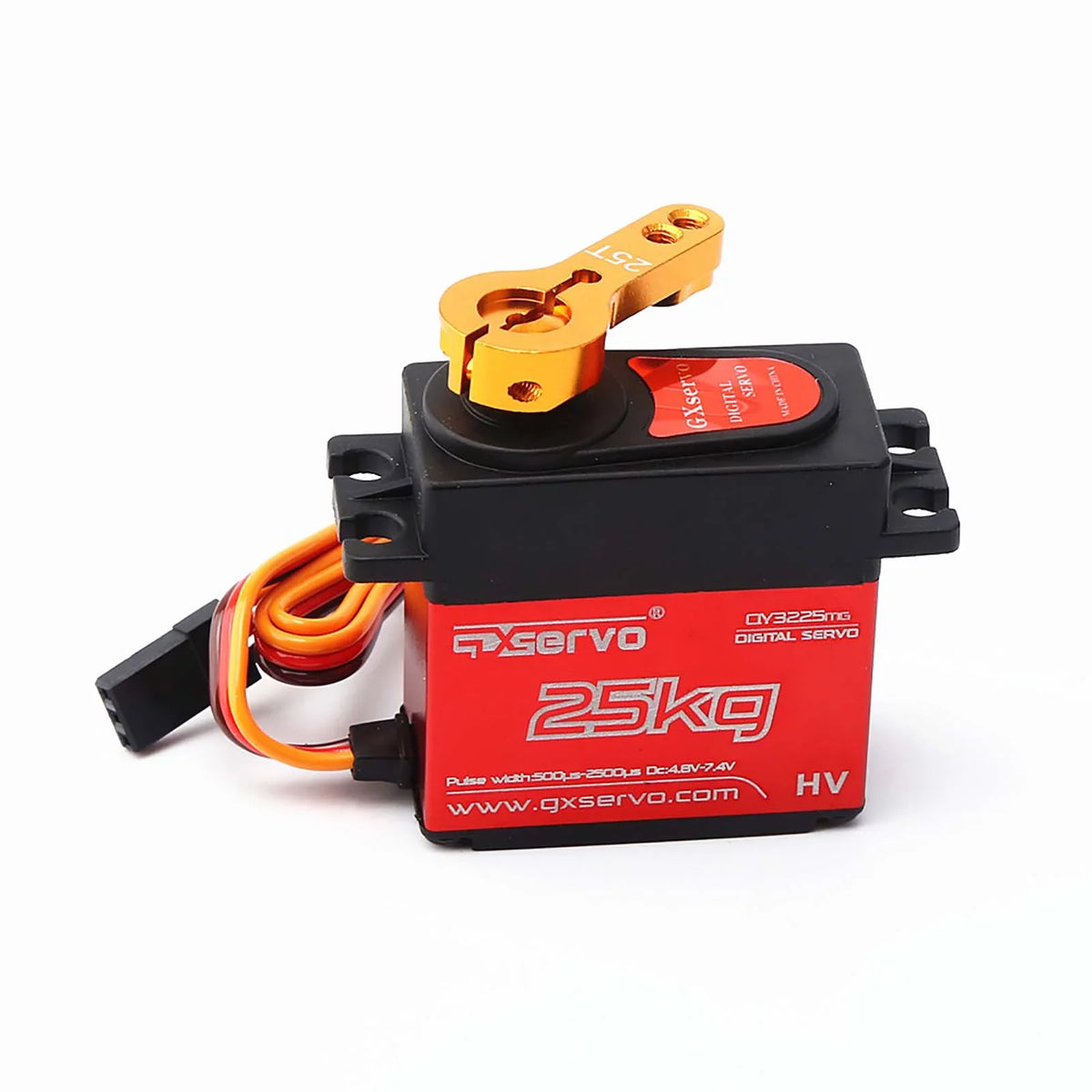 Spirastell Rc Servo,Waterproof 1/10 1/12 2Pcs Dsservo Ds3225 Metal Torque Waterproof 1/10 1/12Boat Helicopter Airplane Car Boat Helicopter Servo Metal Torque Huiop Servo 2Pcs Eryue Qy3225