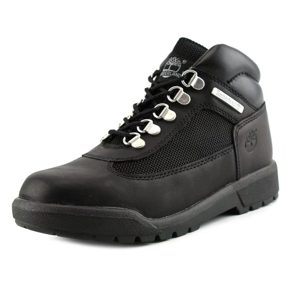 Timberland Field Boot Gs Boys Shoes Size 6.5, Color: Black