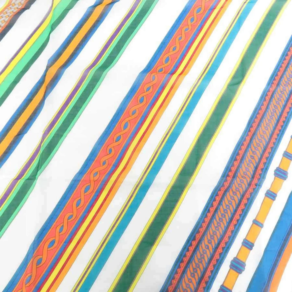 Used Hermes Shawl Scarf Muffler Cotton Multicolor Women'S (Good)