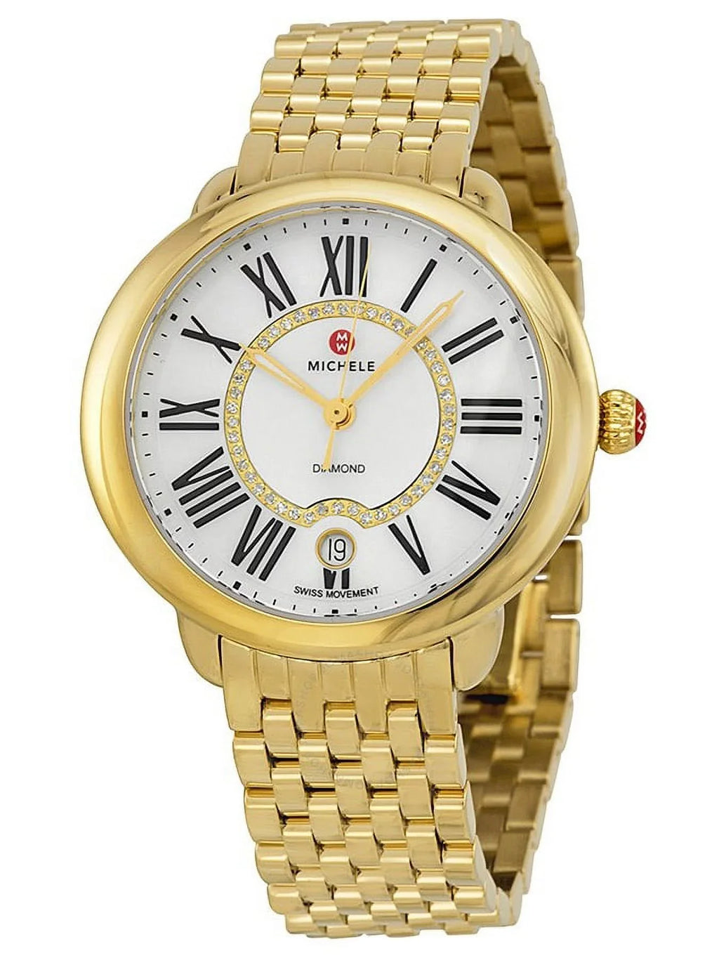 Pearl MWW21B000017 of Serein Dial Watch Michele Mother Ladies