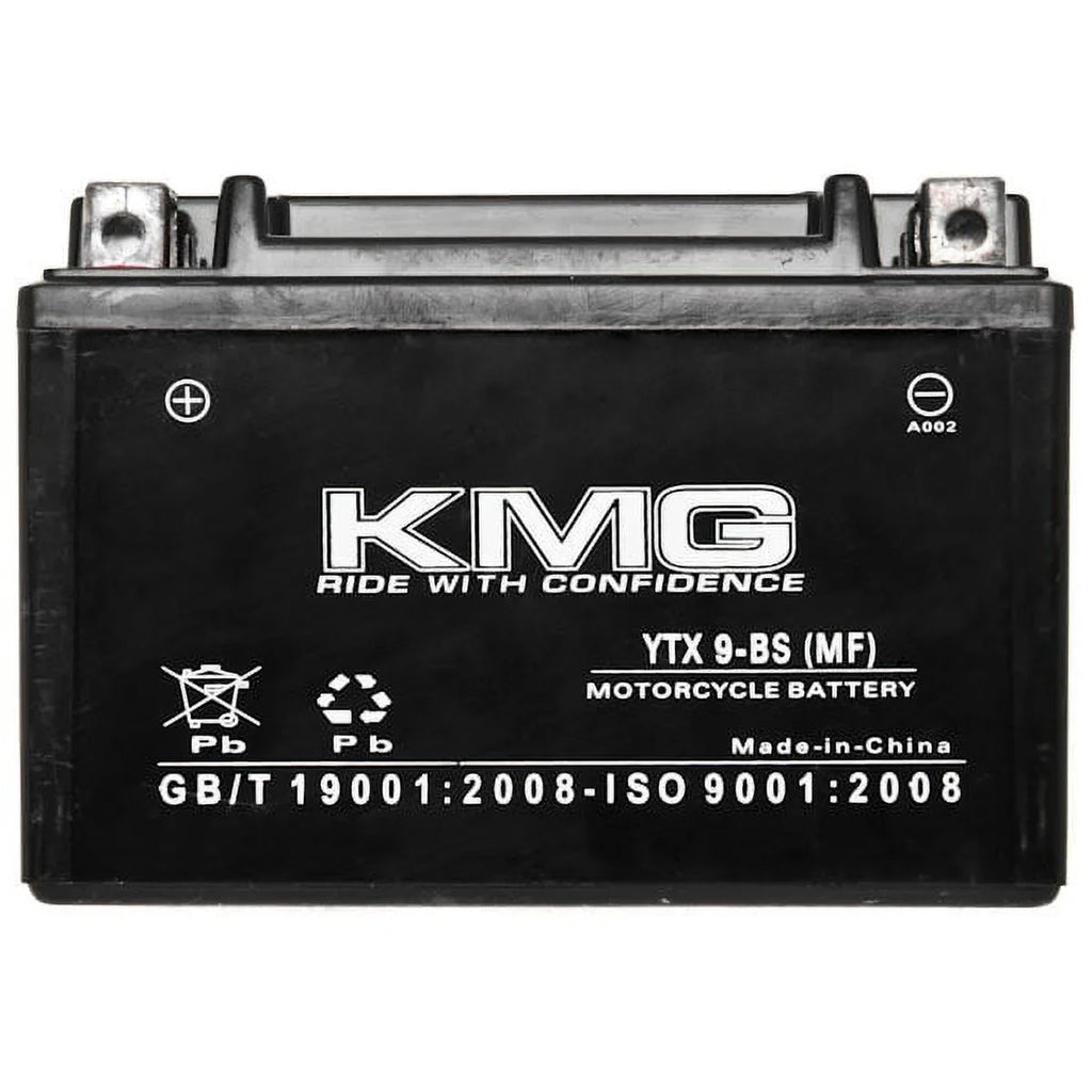 Kmg Battery Compatible With Suzuki 600 Gsx-R600 1997-2012 Ytx9-Bs Sealed Maintenance Free Battery High Performance 12V Smf Oem Replacement Powersport Motorcycle Atv Scooter Snowmobile
