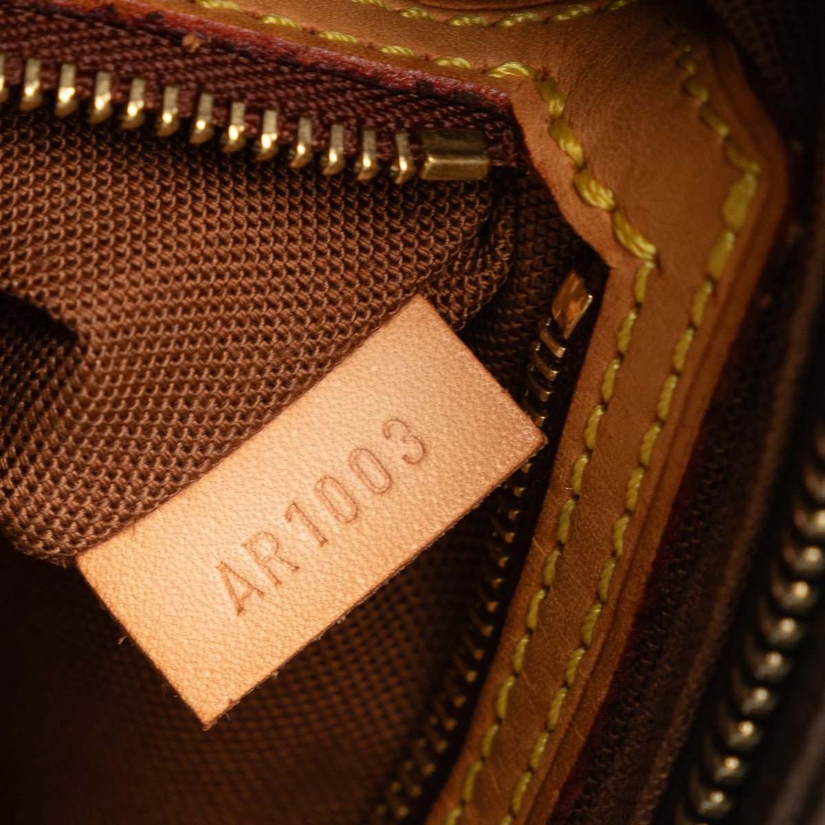 Trotteur Monogram Bag Canvas Crossbody Brown Authenticated (Good) Pre-Owned Unisex