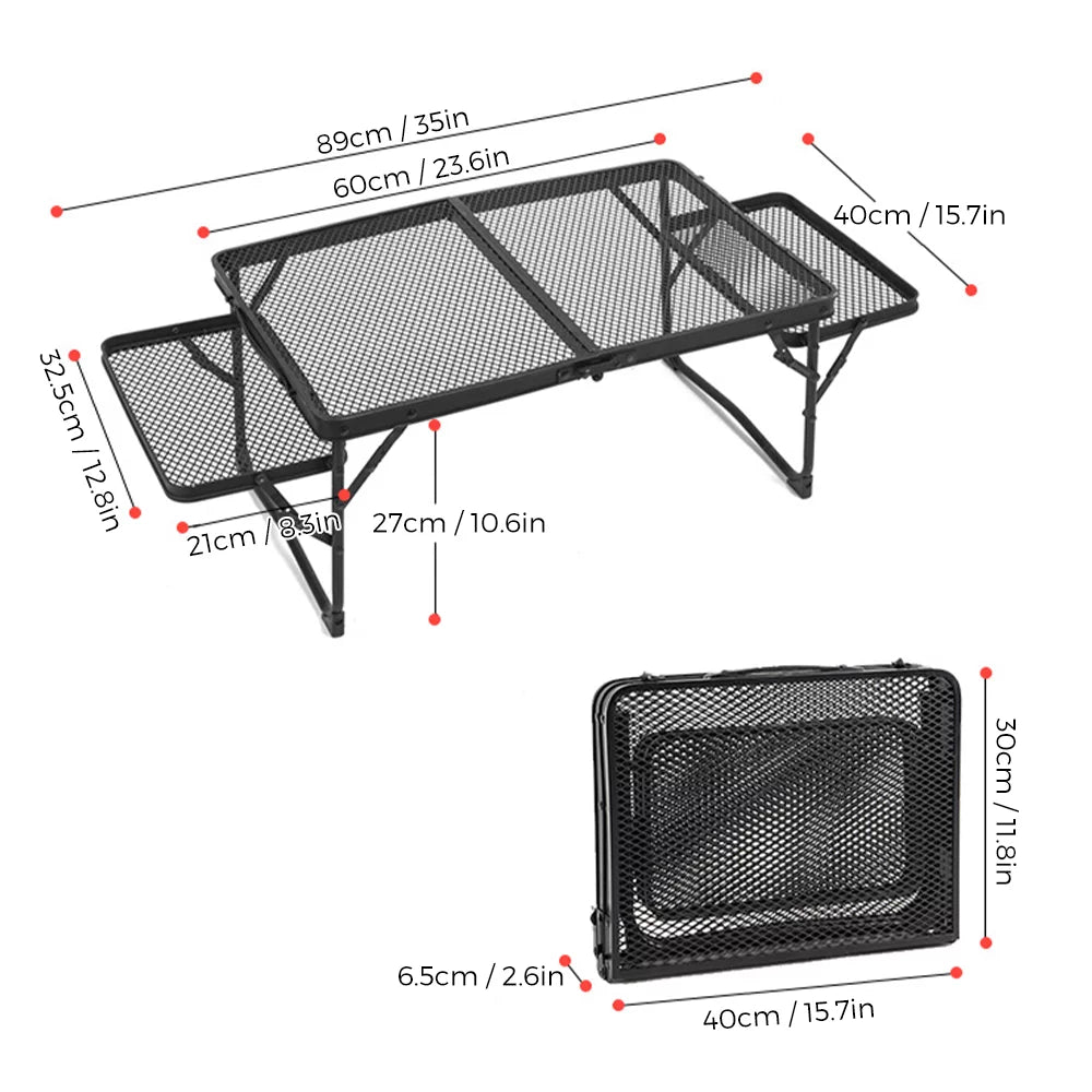 Station, Gear Picnic Portable Table, Folding Cooking Anself Table, Camping Food Prep Dining