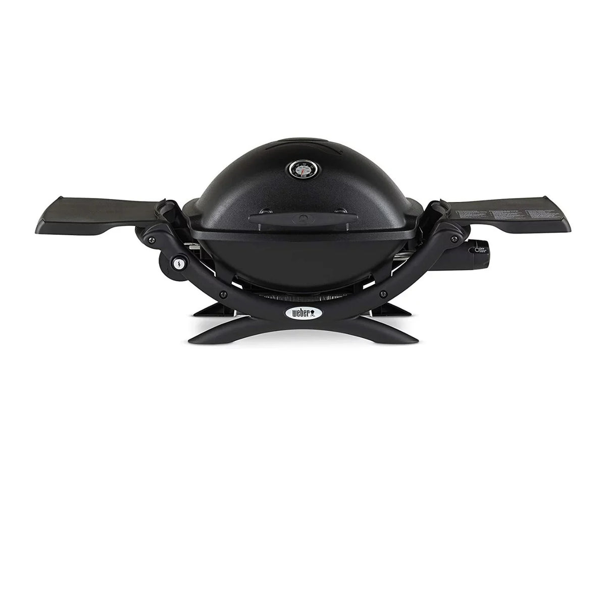 Q1200 (Black) Hose Liquid Weber Adapter Portable Propane with Bundle Cart, Grill