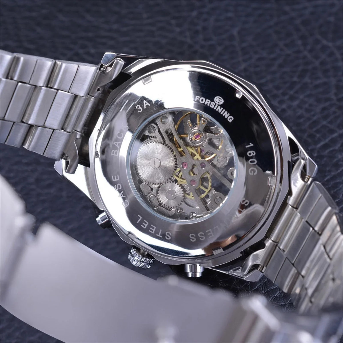 Up To 50% Off! Yohome Watch Steel Belt Full Hollow Mens Automatic Mechanical