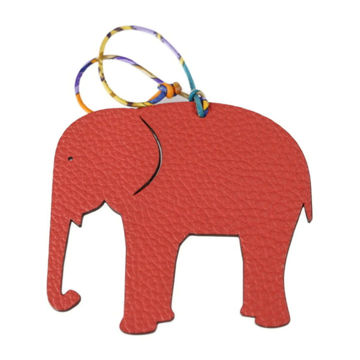 (Good) HERMES Pre-Owned Taurillon Clemence Bag Hermes Charm Purple H Orange Petite Elephant Vaux Epsom