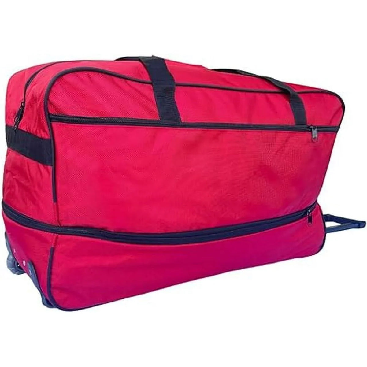 Luggage System, Duty Bag, Multi-Pocket Travel Collapsible Bar Red, Wheels, Duffle 28" Heavy Iron