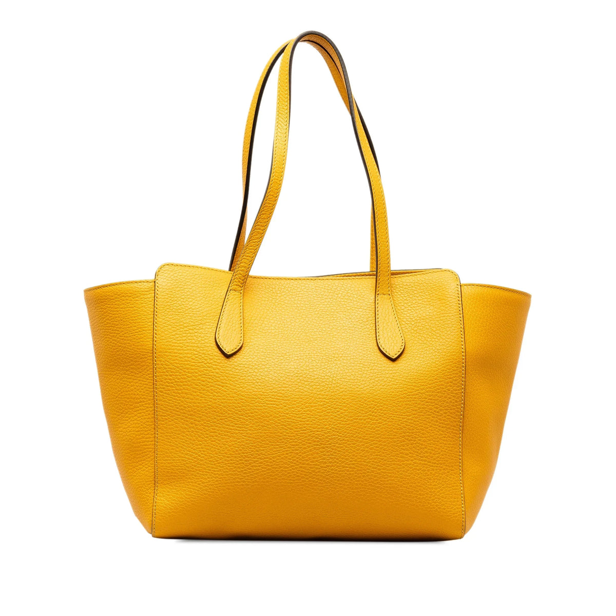 Yellow Pre-Owned Leather Unisex Medium Bag Authenticated Swing Tote Tote (Good) Calf