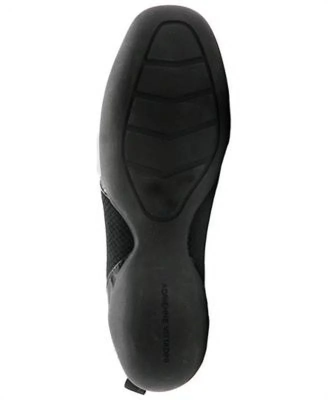 Adrienne Vittadini Sport Womens Black Stretch Gore Padded Ganesa Round Toe Flats Shoes 7 M