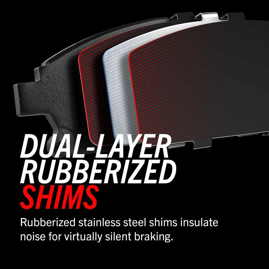 Power Stop Front Z17 Evolution Ceramic Brake Pads With Hardware 17-2285