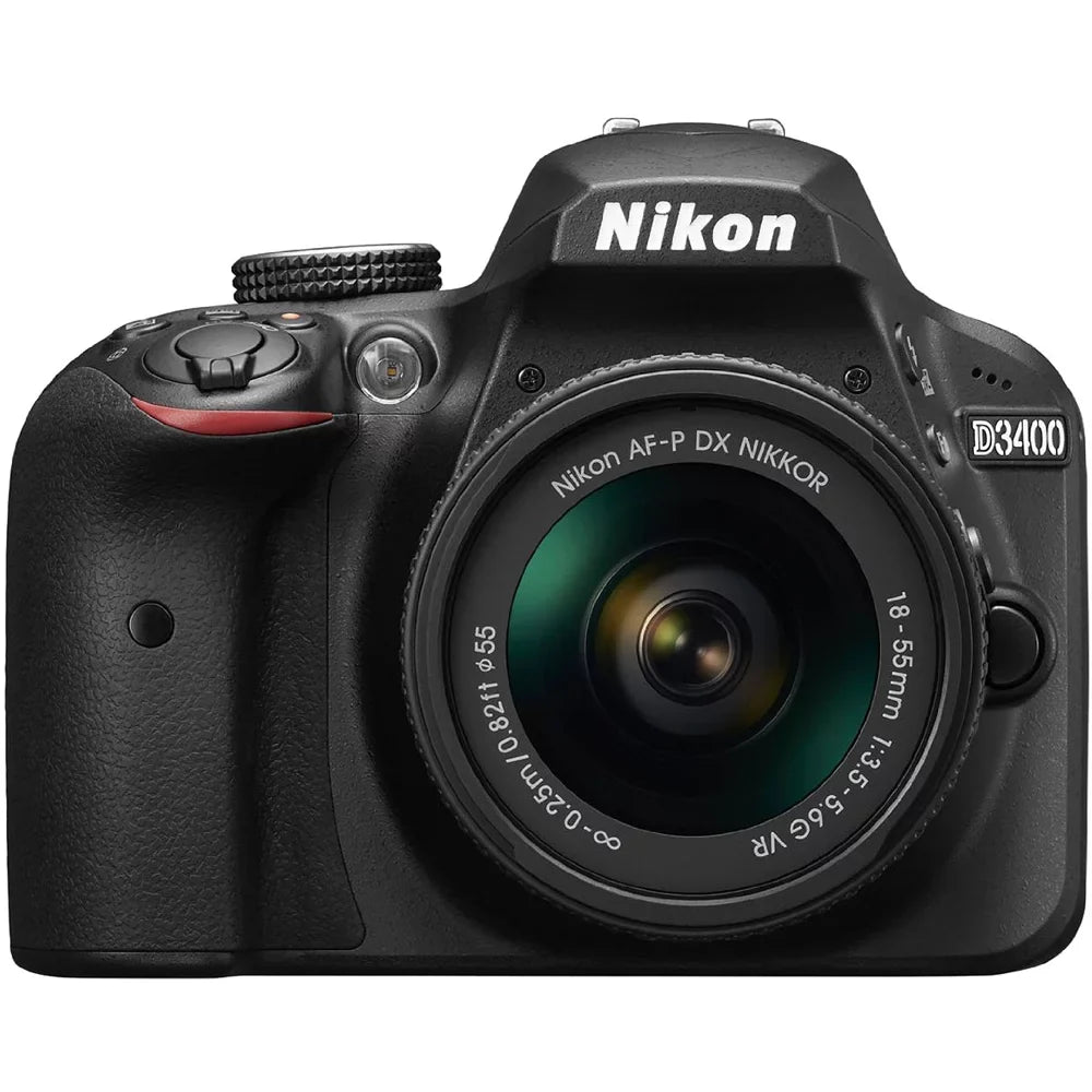 with DSLR 18-55mm MP Restored Nikon VR (Black) D3400 (Refurbished) Camera Kit 24.2 1571B Lens