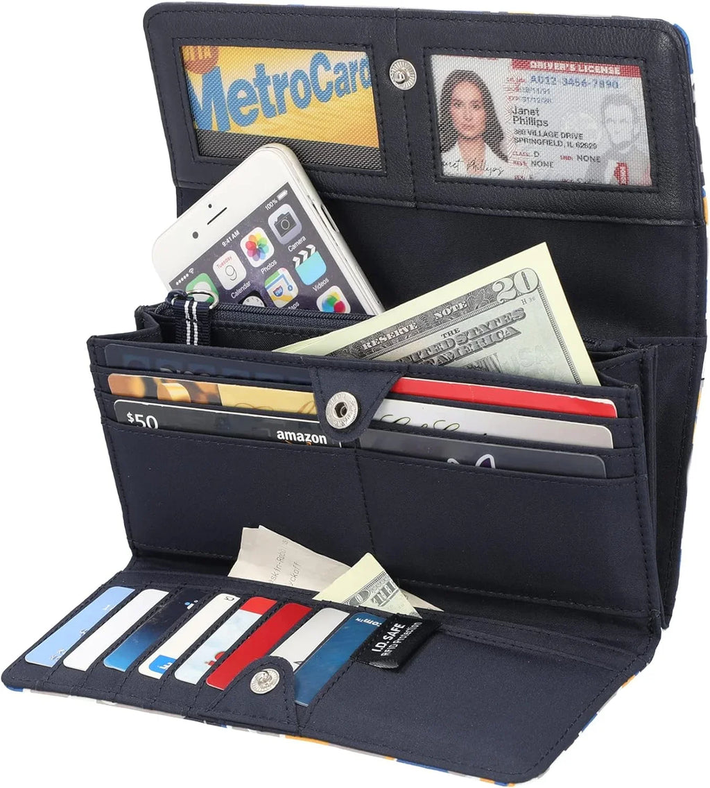 Organizer Wallet Atmosphere) (Floating Women’s RFID Nautica Manager Clutch Money Floral