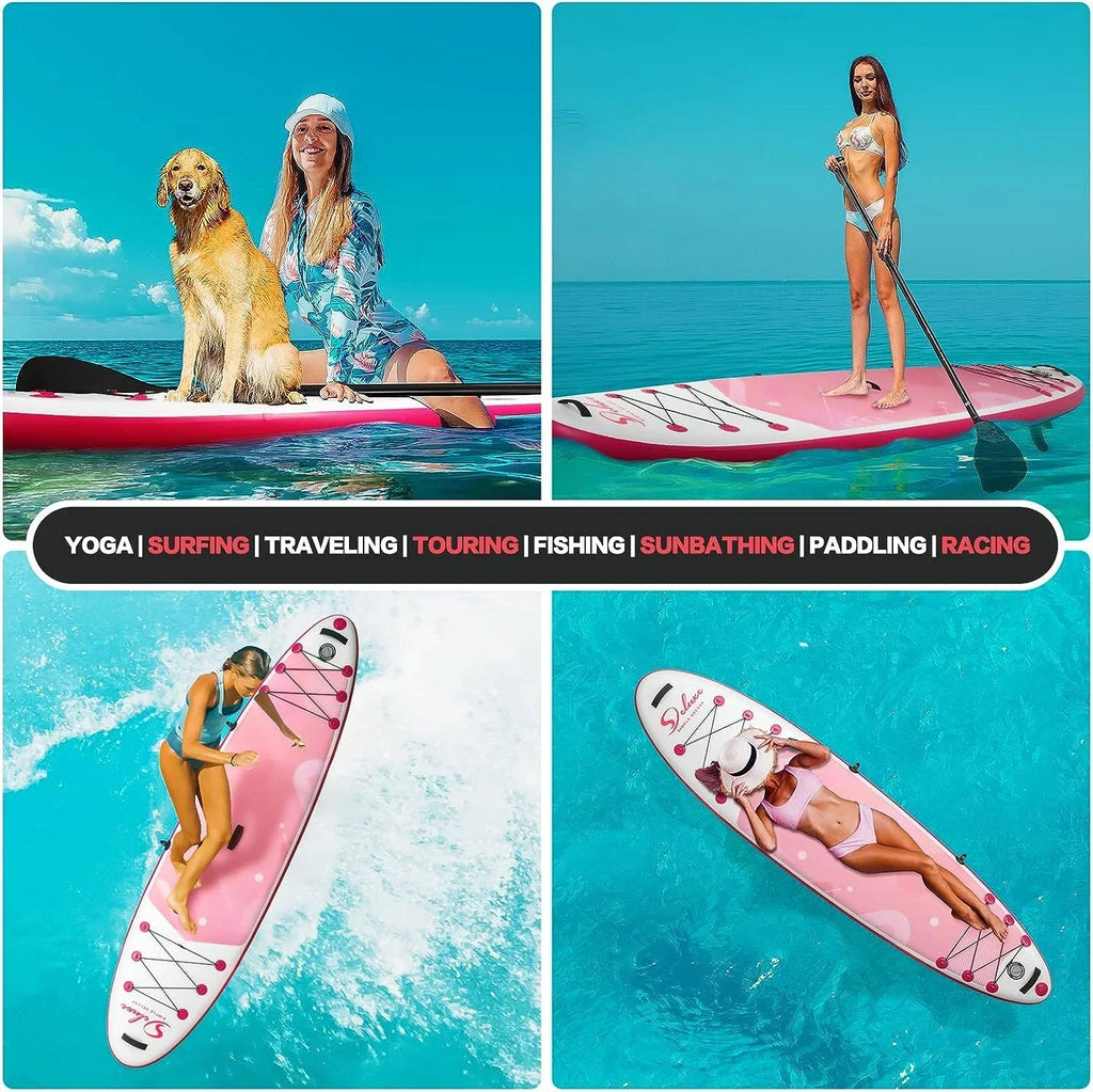 '- Paddle Stand Unleash liquid Premium - fun Up Inflatable 25.57 on Board this the board! ultimate paddle Pink with
