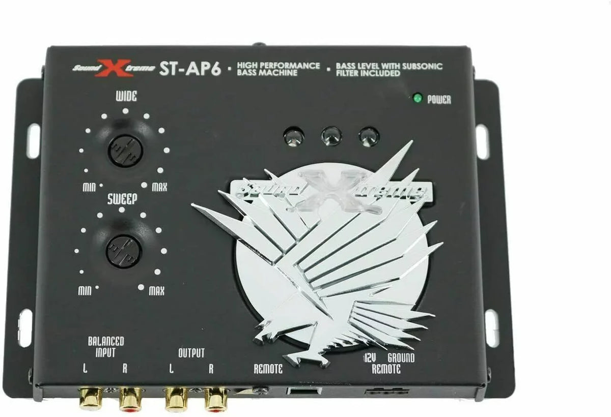 Audio 13.5V, 1/2 Digital Bass Car Din ST-6 SoundXtreme Processor, Maximizer Bundle