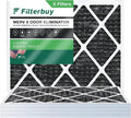 Eliminator Furnace 8 24x25x1 Odor Filterbuy HVAC Pleated with (5-Pack) Activated Air AC Carbon MERV Filters