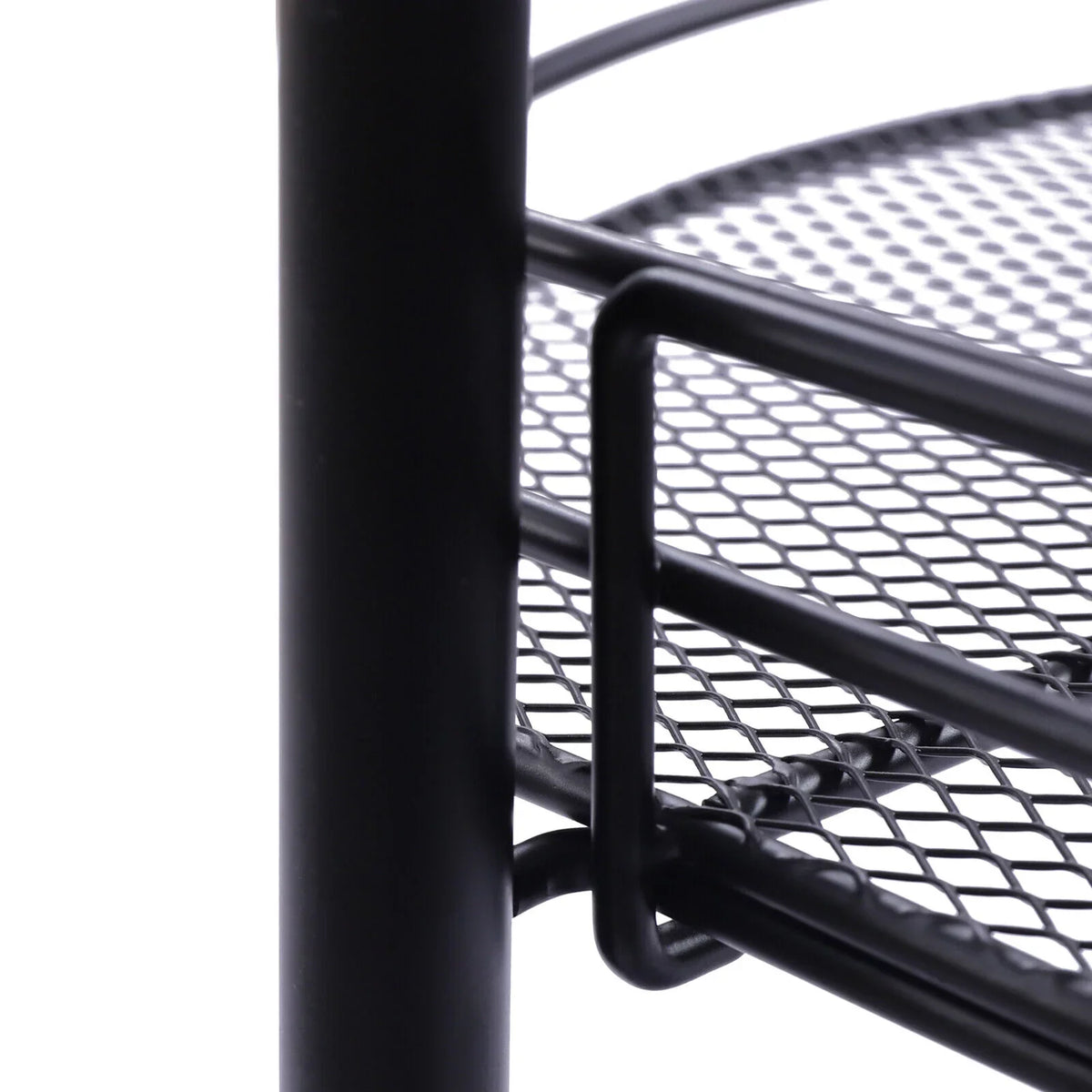 Rolling Cart, Organizer Storage Basket Carts Utility 4 Wheels, Cart, Trolley Metal Tier Art with Storage Black Kitchen