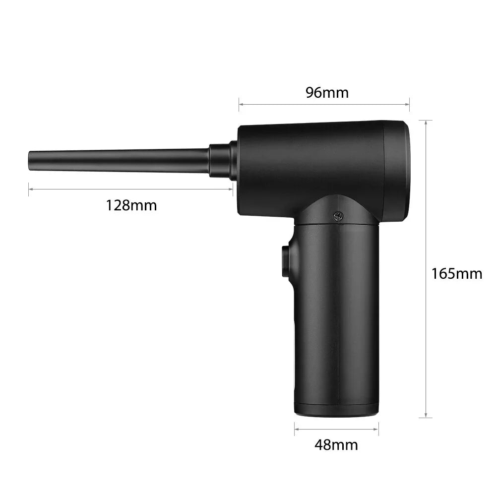 Air 50000RPM Dust for Device with Light Powerful 100W Pump 2-in-1 Cleaner & Rechargeable Duster Air Pump Blowing Dust Blower Electric Multifunctional Remover Air Dust Cordless Dust LED Inflatable