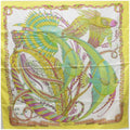 Second-Hand Salvatore Ferragamo Silk Scarf Tropical Fish White X Yellow Salvatore Ferragamo Ladies (Good)