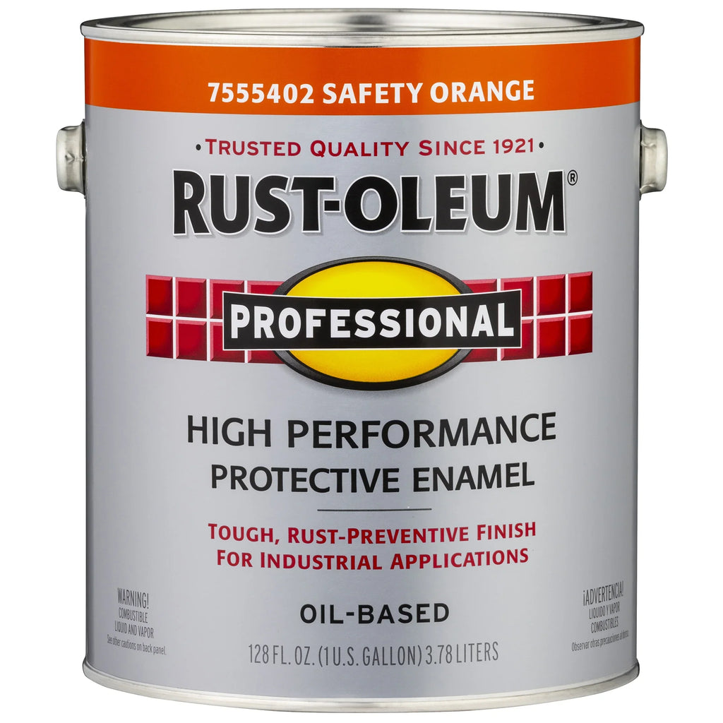 Safeguard Orange, Rust-Oleum Professional High Performance Gloss Protective Enamel Paint- Gallon, 2 Pack