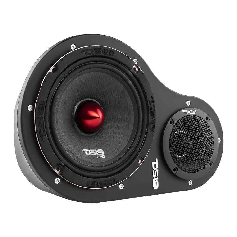 2X Ds18 6.5" Speaker Enclosures & Tweeter Pods High Density Abs Universal En6P