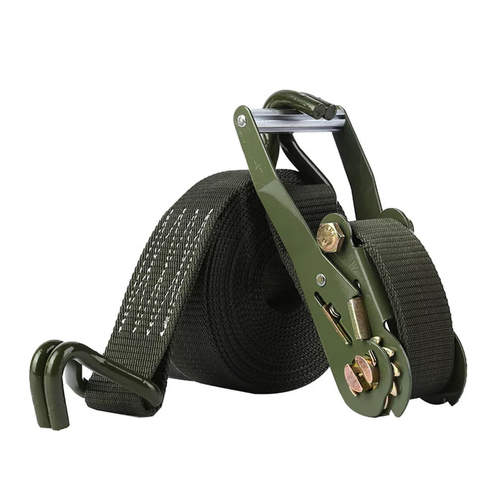 1 Set Of 6M Length Bundling Belt Tie Down Straps Cargo Motorcycle Truck Luggage Ratchet Straps