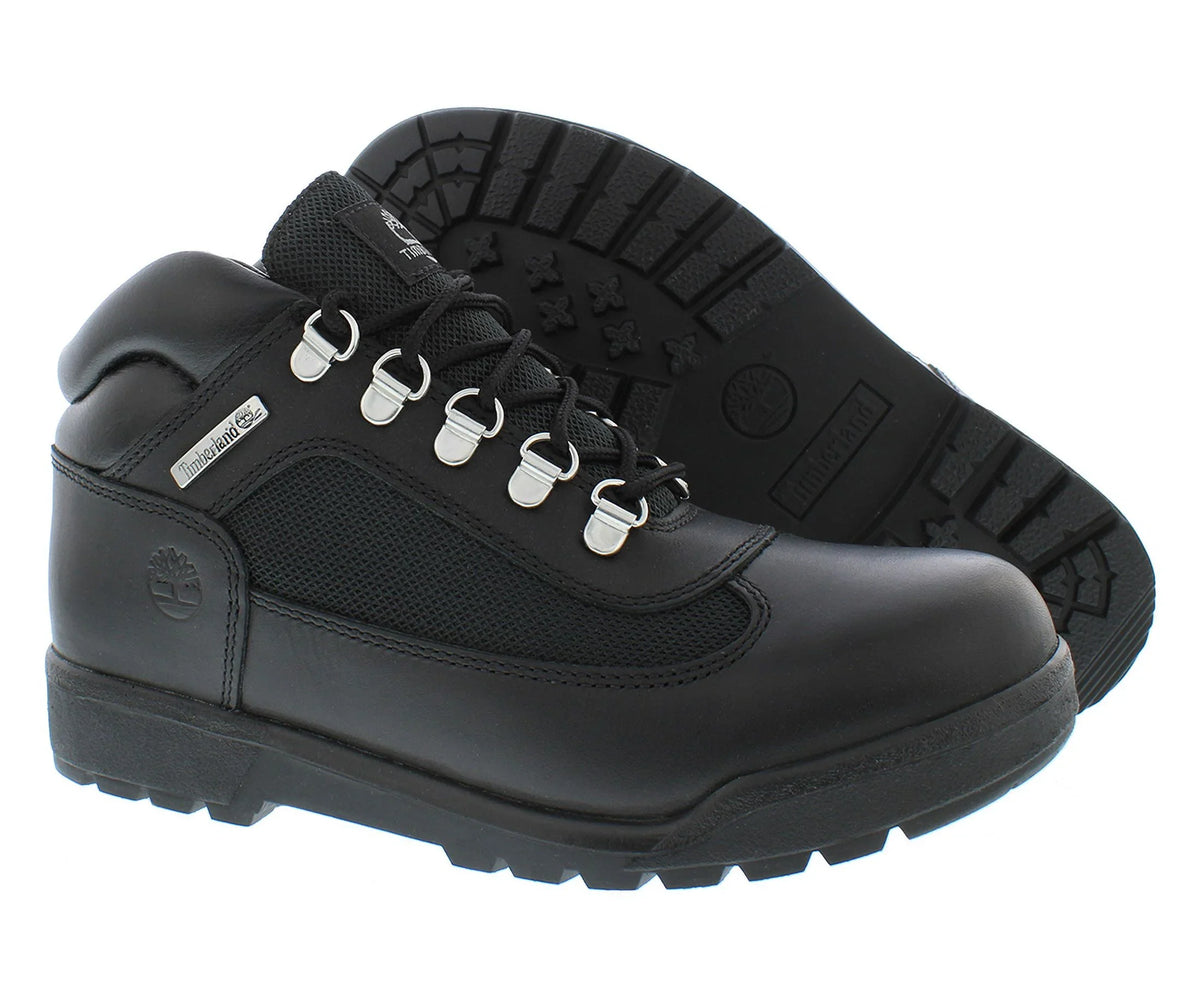 Timberland Field Boot Gs Boys Shoes Size 6.5, Color: Black