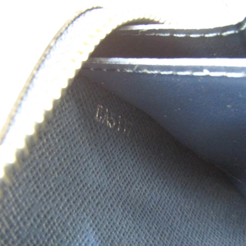 Second-Hand Louis Vuitton Taiga Zippy Xl M64019 Men'S Taiga Leather Long Wallet (Bi-Fold) Navy Navy (Good)