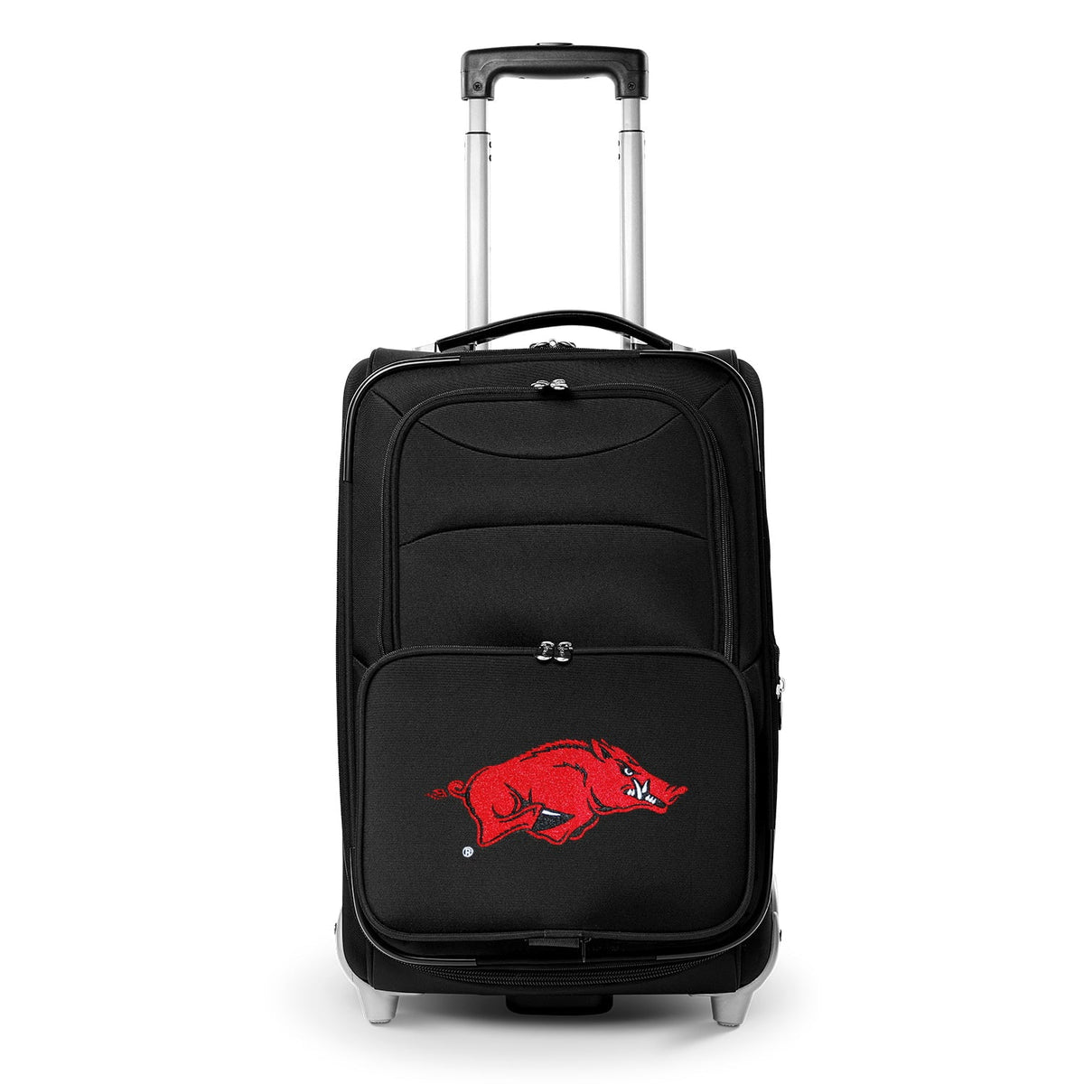 Black Carry-On Softside Razorbacks 21" Suitcase MOJO Rolling Arkansas