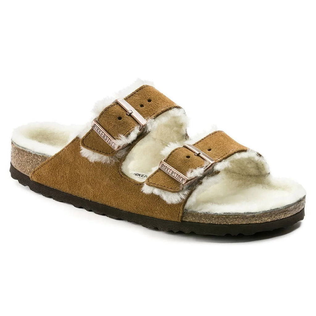 1001128 Arizona Shearling Shearling Unisex Suede/Natural BIRKENSTOCK - Mink