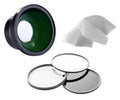 Lumix Wide Definition High 0.43X + w/ Lens Filter Macro Angle Adapter Panasonic Filter/Lens Set Super DMC-LX10 +