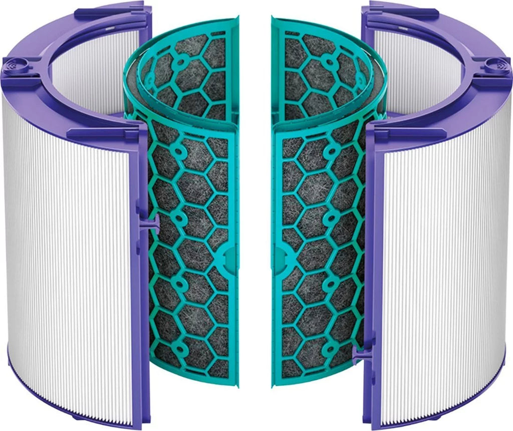 Dyson Genuine Air Purifier Replacement Filter (Hp04, Tp04, Dp04,) 360° Glass Hepa And Activated Carbon Filter - Purple/White