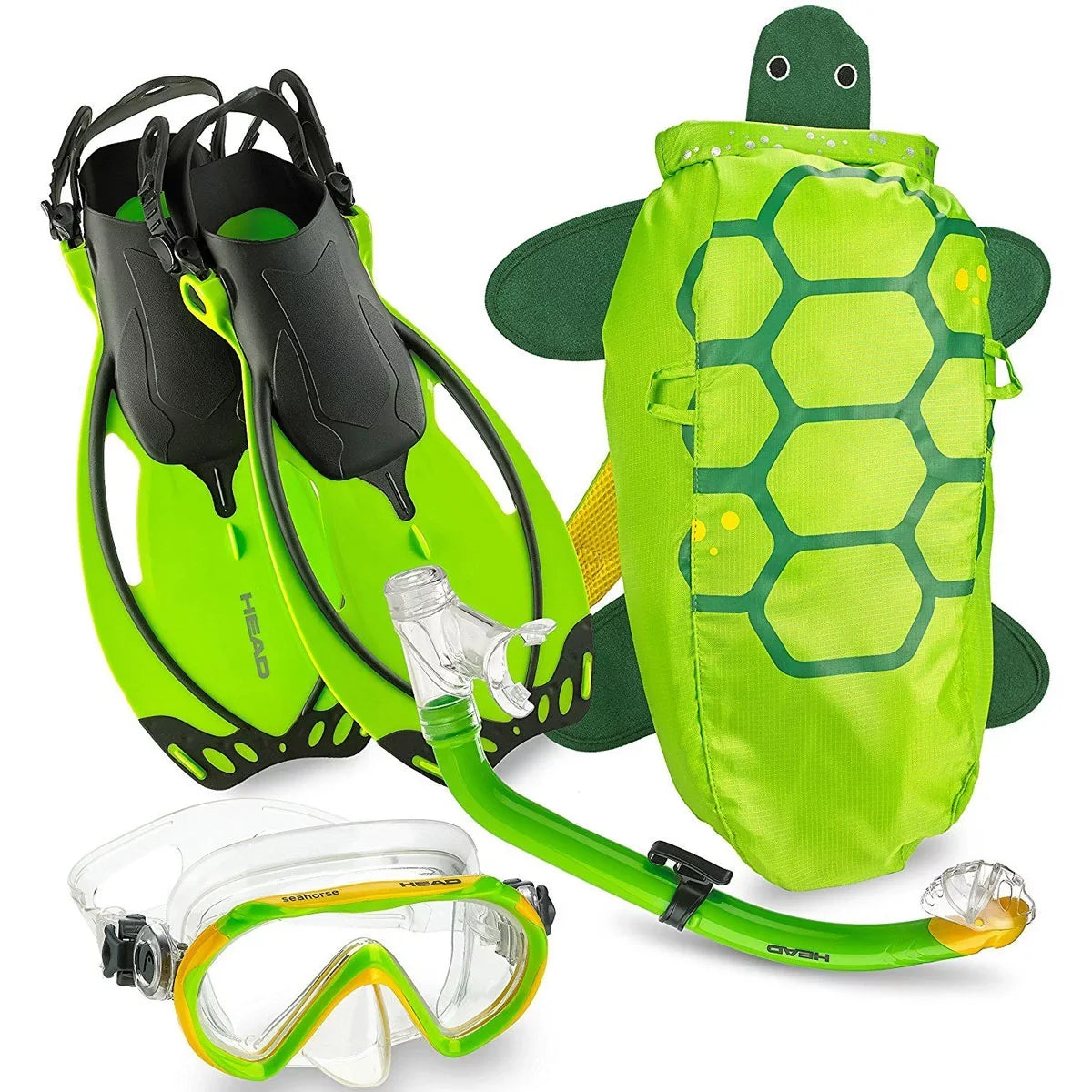 Sea & 480315SFSQULXL Fins Purple, Set, HEAD LXL Snorkel Premium Mask Pals Youth