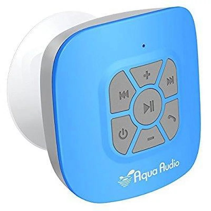 with (blue) cup bluetooth waterproof aquaaudio speaker cubo strong built-in suction & mic wireless