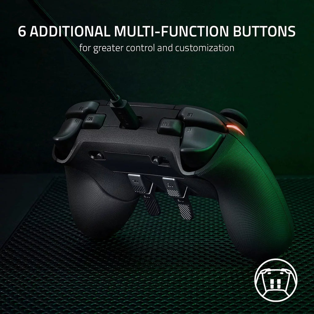 Razer - Wolverine V2 Wired Gaming Controller For Xbox Series X|S, Xbox One, Pc With Remappable Front-Facing Buttons - Black With Cleaning Electric Kit Bolt Axtion Bundle Like New