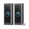 HD Doorbell Wired 2x Black Video 1080p