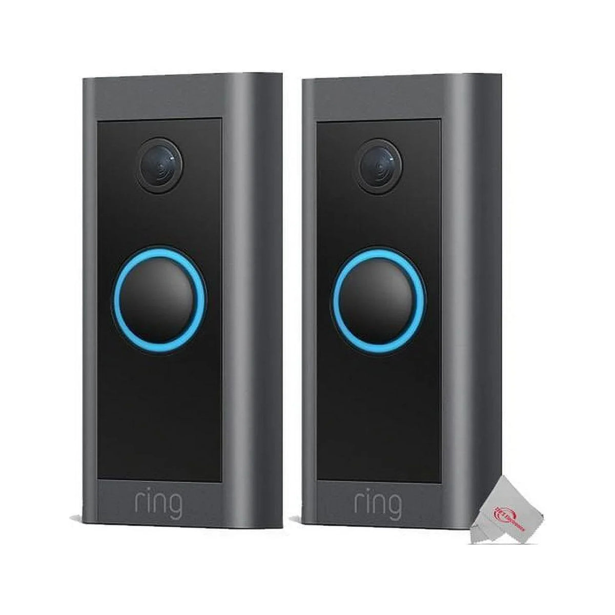 HD Doorbell Wired 2x Black Video 1080p