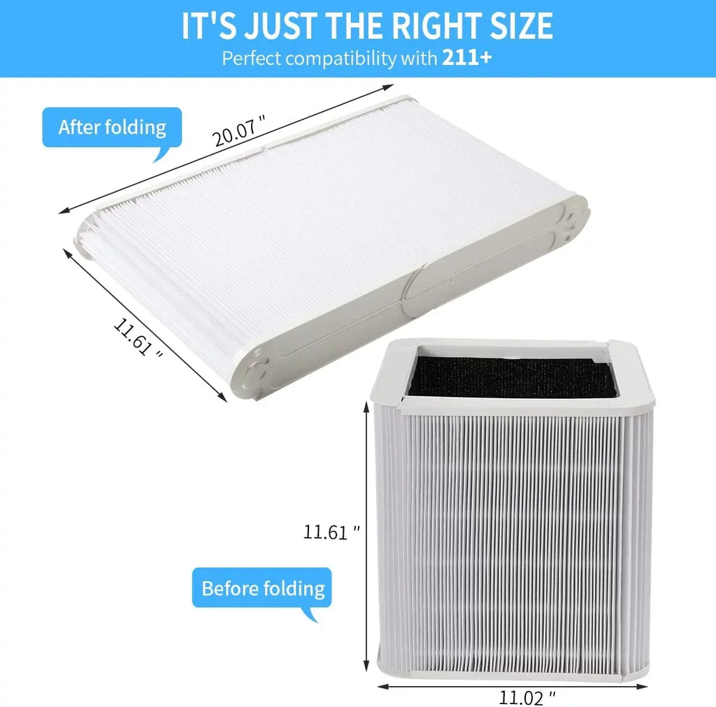 Azure Pure 211+ Replacement Filter, Particle And Activated Carbon, Fits Azure Air