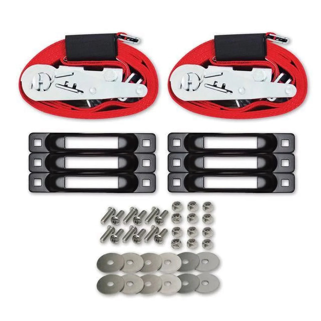 lb Single Trailer Truck Tie-Down 16 with 6-Pack Anchor x in 2 Ratchet Straps Kit SNAP-LOC 4,400 ft E-Track