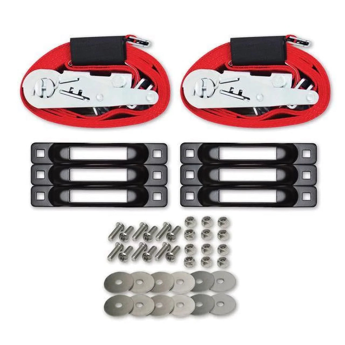 lb Single Trailer Truck Tie-Down 16 with 6-Pack Anchor x in 2 Ratchet Straps Kit SNAP-LOC 4,400 ft E-Track